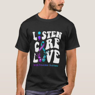 Lyssna på Kärlek Butterfly Suicide Prevention Awar T Shirt