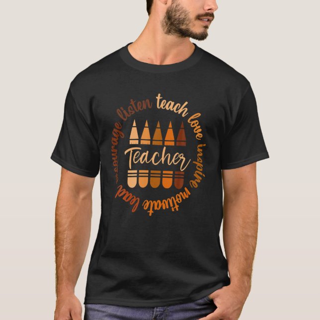 Lyssna på Kärlek Teach Afro Black History Month Me T Shirt (Framsida)