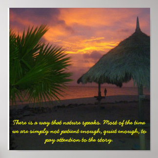 Lyssna på naturen poster