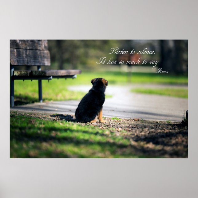 Lyssna på tystnad poster (Framsidan)