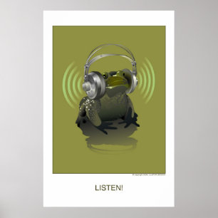 Lyssna Poster