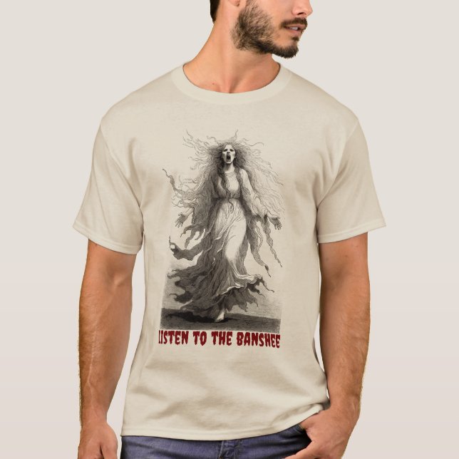 Lyssna till Banshee Auditiva Varnings Systemet T Shirt (Framsida)