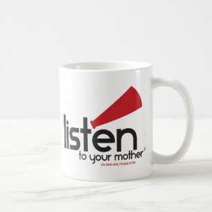 Lyssna till dina morgåvor kaffemugg