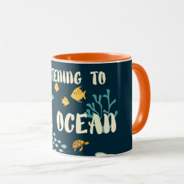 lyssna till havet, jorddagen, mugg