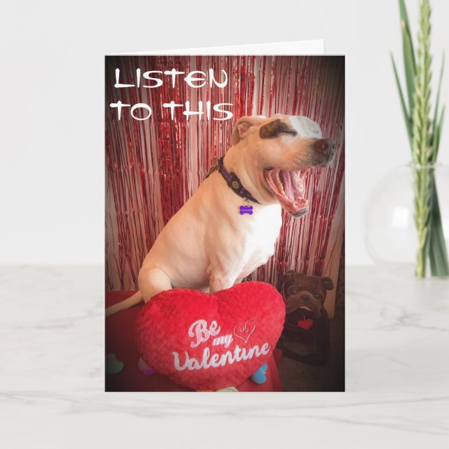 **LYSSNA TILL** LÅT OSS FIRA VALENTINSDAG KORT (Framsida)