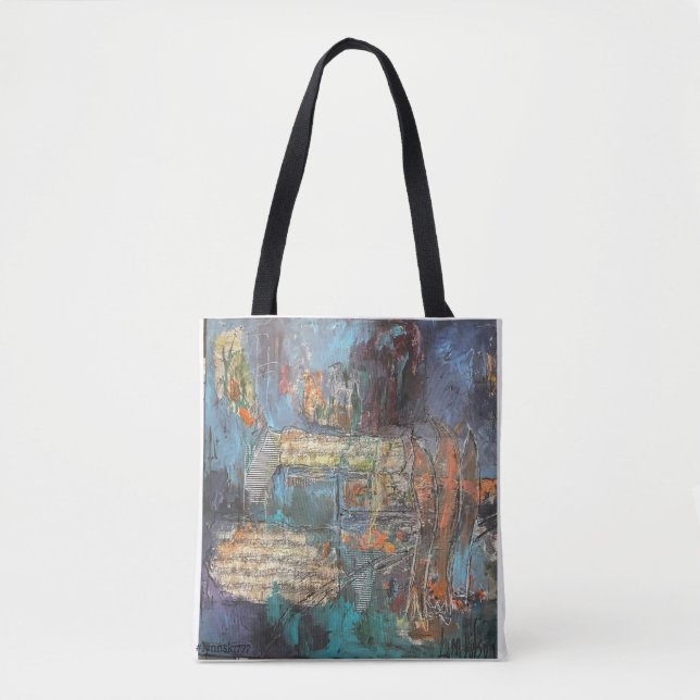 'LYSSNA' Tote Bag Tygkasse (Framsida)