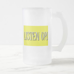 Lyssna upp! Ölmugg Frostat Ölglas