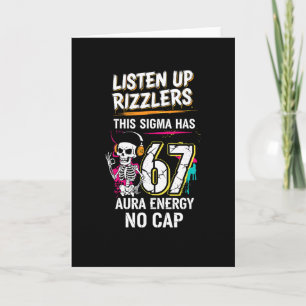 Lyssna Upp Rizzlers Denna Sigma Har 67 Aura Energ Kort
