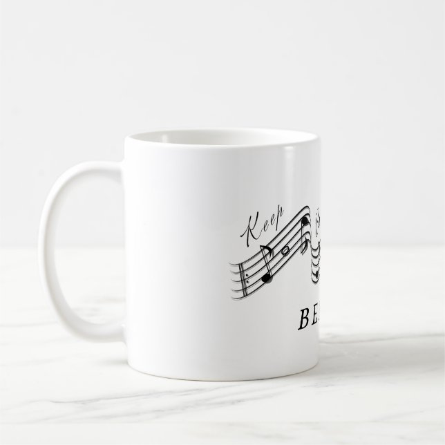 Lyssna Vincenzo Bellini Classical Music Composer Kaffemugg (Vänster)