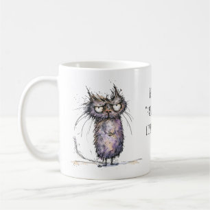 Lyssnande på låtsas Kattens nyckfulla arbetsplats Kaffemugg
