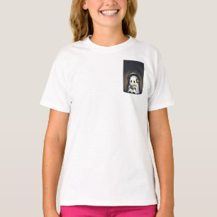 Lyssnande spökbarn som läser bok t shirt