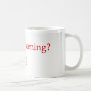 Lyssnar du? mugg? kaffemugg