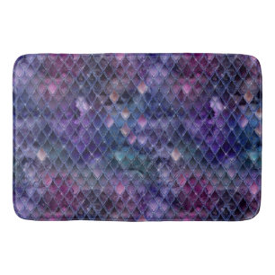 Lyster Lila Ombre & Glitter Fjäll på Drakar Badrumsmatta