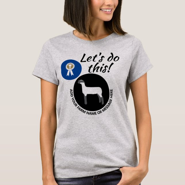 Lysterspel för mässa boskapsmarknad t shirt (Framsida)