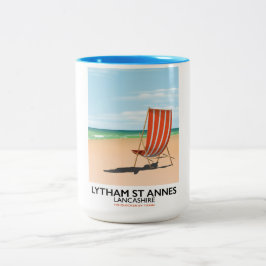 Lytham St Annes Lancashire kustomaffisch Två-Tonad Mugg