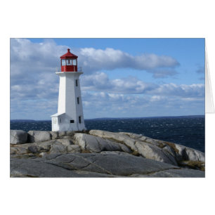 Lythouse på Peggy's Cove Hälsningskort