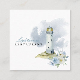 Lythouse Restaurant  Fyrkantigt Visitkort