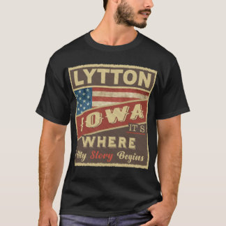 LYTTON, IA Det är där min berättelse börjar T Shirt