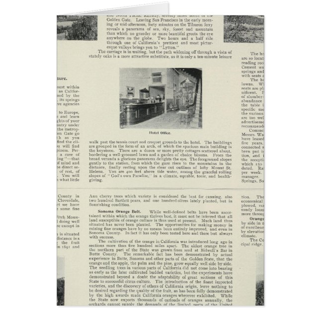 Lytton Vår, Kalifornien Hälsningskort (Framsidan)