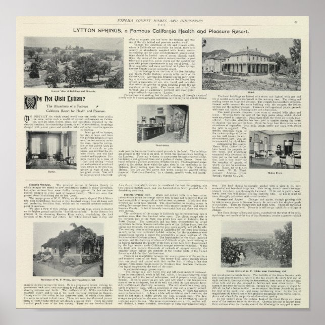 Lytton Vår, Kalifornien Poster (Framsidan)