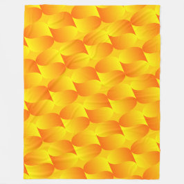Lyx 3D Guld Fjäll Mönster Optisk Illusion Fleecefilt