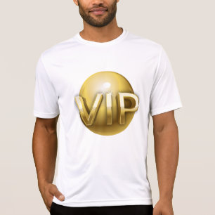 Lyx 3D Guld VIP-märke T Shirt
