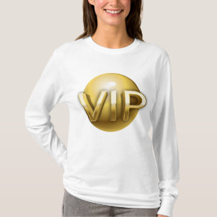Lyx 3D Guld VIP-märke T Shirt