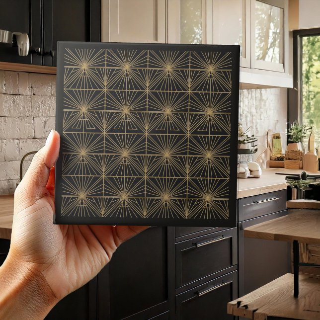 Lyx Art Deco Geometrisk Pat#1 ID1196 Kakelplatta (Skapare uppladdad)