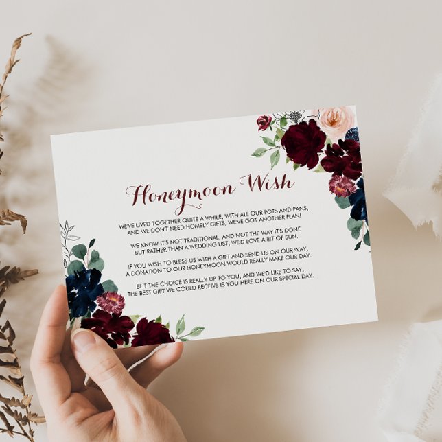 Lyx Boho Färgglad Blommig Smekmånad Önskning   Tilläggskort (Skapare uppladdad)