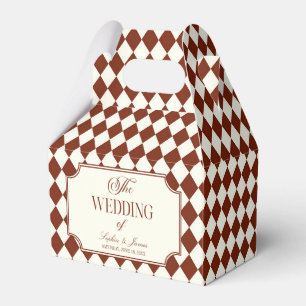 Lyx Burgunder Röd Vintage Bröllop Presentaskar
