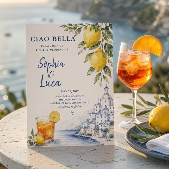 Lyx Ciao Bella Amalfi-kusten   Inbjudningar (Skapare uppladdad)