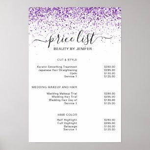 Lyx dropp glitter lila Salon Poster