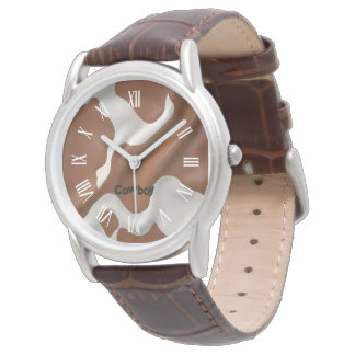 Lyx Elegant Fals Oxläder Modern Kollektion Armbandsur