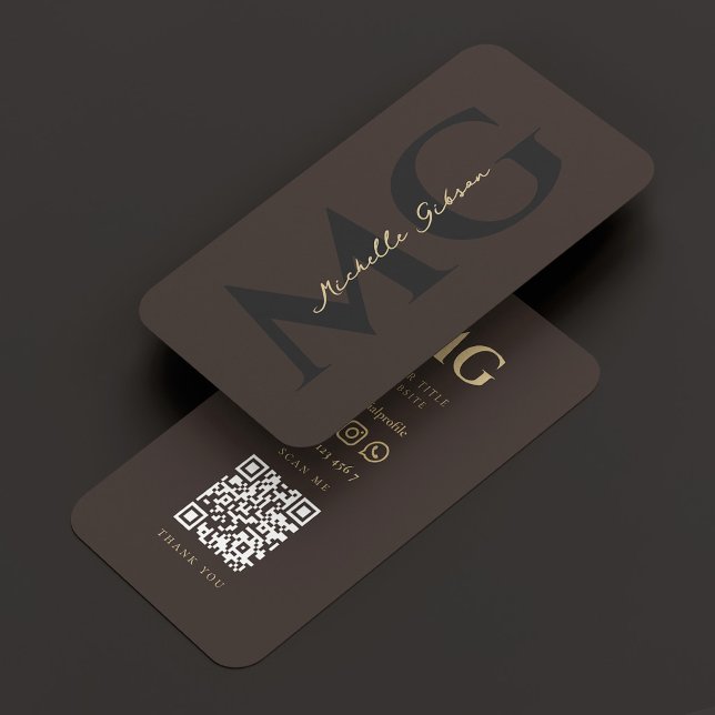 Lyx Elegant Professionella Initialer Espresso Visitkort (Luxury Elegant Professional Initials Espresso Business Card
☆★
☆★
☆★
☆★
☆★
4.7 out of 5 stars rating)