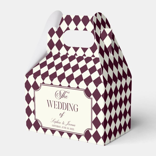 Lyx gammalt pengar vin elfenben vintage bröllop presentaskar (Framsidan Sidan)