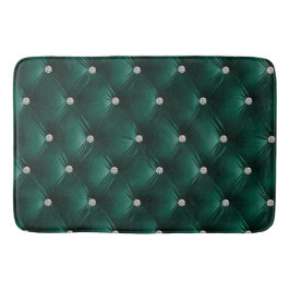 Lyx Glam Grön Falsk Velvet Badrumsmatta