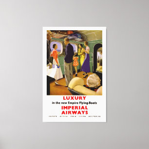 Lyx i det nya imperiets flygbåtar - XL Canvastryck