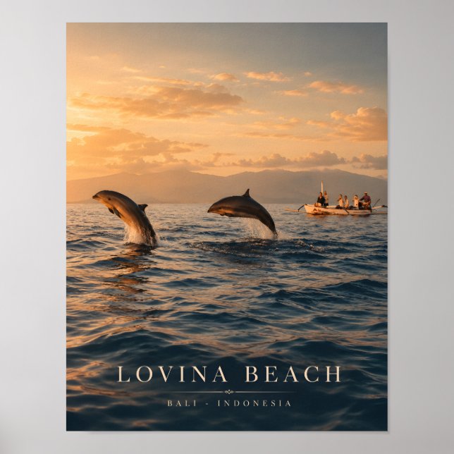 Lyx Lovina Beach Bali Affisch (Framsidan)