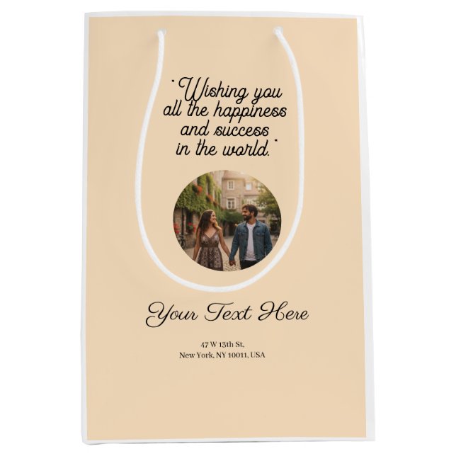 Lyx med en enda Färg-presentsäck - Mångsidig och S (Framsidan)