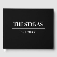 lyx | Modern, minimalistisk Bröllop-gäst Bok