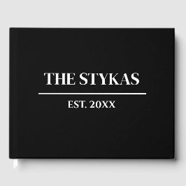 lyx | Modern, minimalistisk Bröllop-gäst Bok