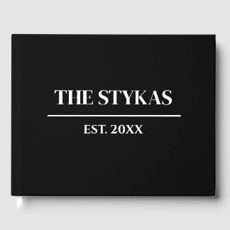 lyx | Modern, minimalistisk Bröllop-gäst Bok