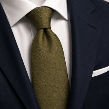 Lyx Olivgrön Barock Damast Jacquard