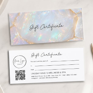 Lyx Opal Logo QR-kod Presentkortscertifikat