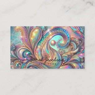 Lyx Opal Paisley Diamant Visitkort