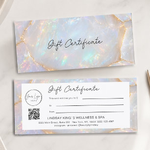 Lyx Opal QR-kod Logotyp Presentkort