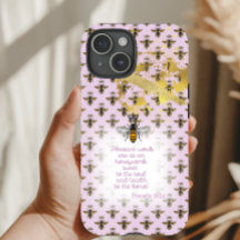 Lyx Pastell Mauve Guld Bi Grid Tro Drottningbi