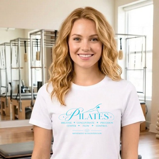 Lyx Pilates | The Core Principles Blue T Shirt (Luxury Pilates _ The Core Principles Blue Tri-Blend Shirt blue)