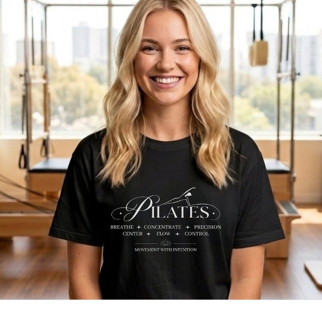 Lyx Pilates | The Core Principles White T Shirt (Luxury Pilates The Core Principles T-Shirt White)