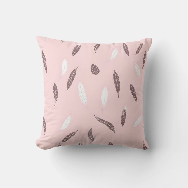 Lyx Populära Fjädrar Boho Kollektion Kudde (Framsida)